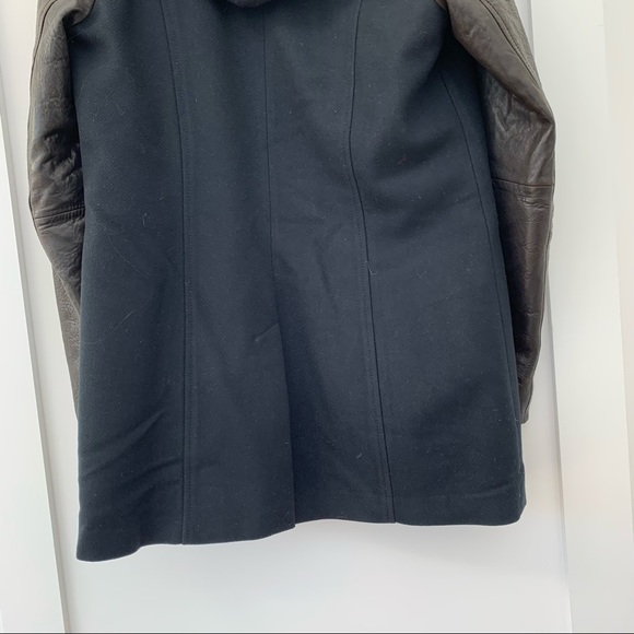 Andrew Marc x Richard Chai Leather and Wool Coat - Picture 8 of 12